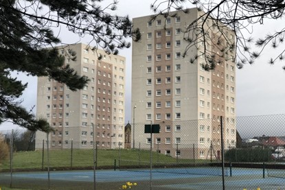 Lambie Court and O’Connor Court at Saltcoats Ayrshire.